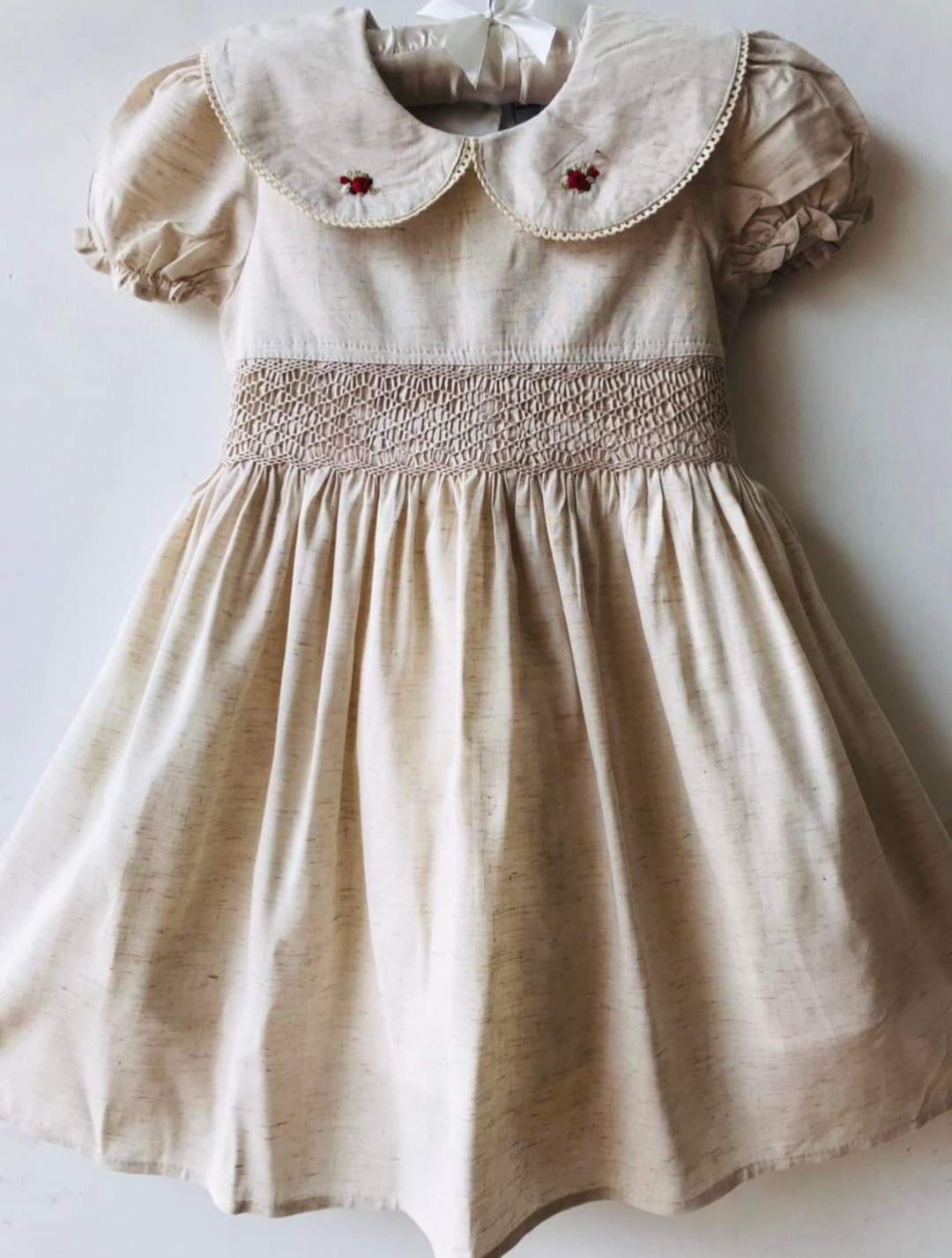 Ivory Smocked Dress