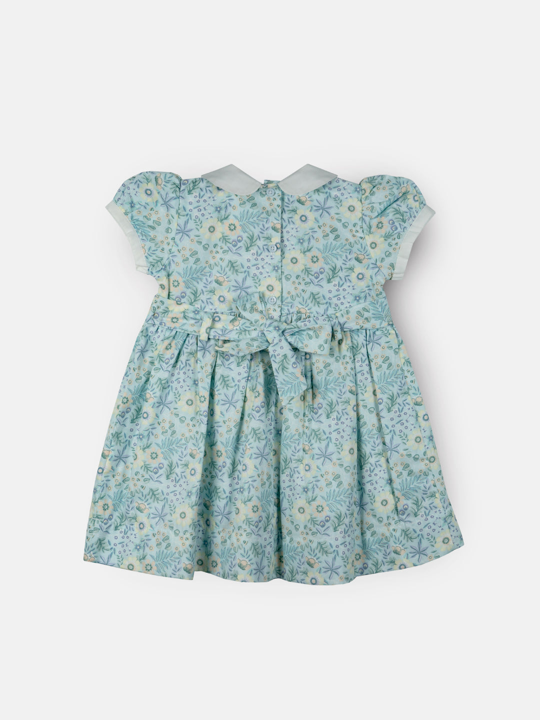 Mint Green Wildflower Smocked Dress