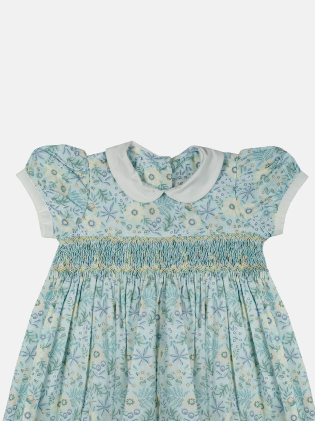 Mint Green Wildflower Smocked Dress
