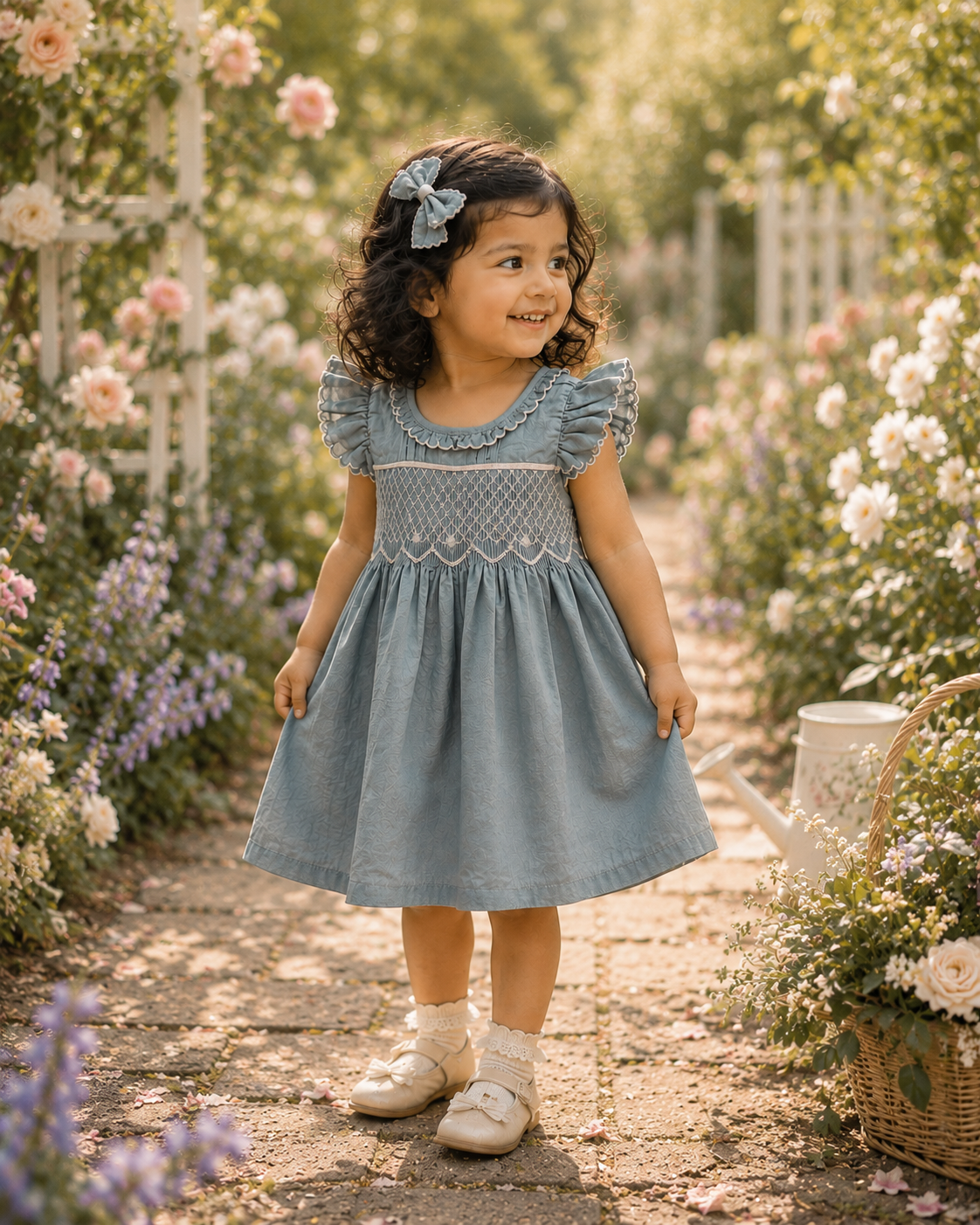 Linen Smocked dress
