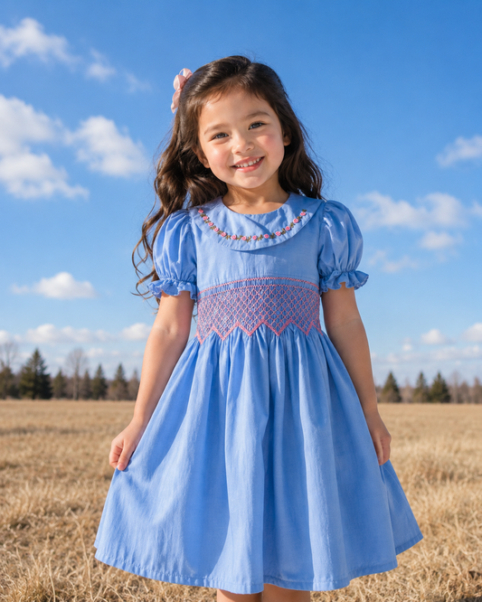 Blue Bell Blossom Dress