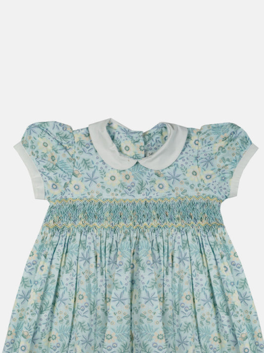 Mint Green Wildflower Smocked Dress