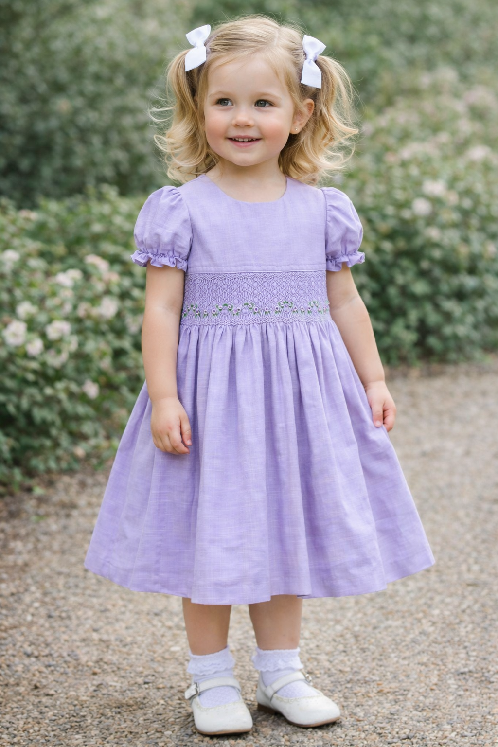 Lilac Smocked Dress