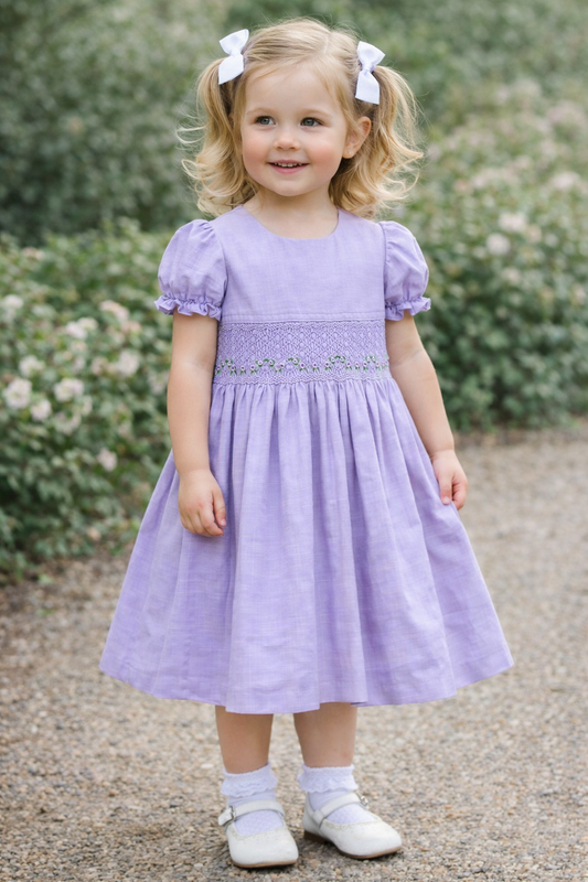 Lilac Smocked Dress